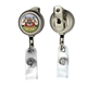 a group of 24 durable round metal retractable badge reel holder
