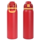 aerial view a red talus 27 oz vacuum insulated stainless steel bottle, image 1 of 5