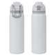 aerial view a white talus 27 oz vacuum insulated stainless steel bottle, image 1 of 5