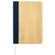 aerial view a navy blue/bamboo anji faux bamboo hardcover journal, image 1 of 5