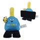 aerial view a blue phone pals(tm) weighted plush phone holder - pickle ball player, image 1 of 5