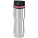 aerial view a stainless tumbler & pink accent 16 oz persona(r) caturra vacuum tumbler, image 1 of 3