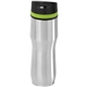 aerial view a stainless tumbler & lime green accent 16 oz persona(r) caturra vacuum tumbler, image 1 of 3