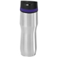 aerial view a stainless tumbler & purple accent 16 oz persona(r) caturra vacuum tumbler, image 1 of 3