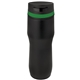 aerial view a black & green band 16 oz persona(r) caturra trail vacuum tumbler, image 1 of 2