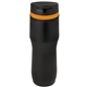aerial view a black & orange band 16 oz persona(r) caturra trail vacuum tumbler, image 1 of 2