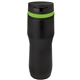 aerial view a black & lime green band 16 oz persona(r) caturra trail vacuum tumbler, image 1 of 2