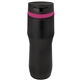 aerial view a black & fuchsia band 16 oz persona(r) caturra trail vacuum tumbler, image 1 of 2