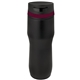 aerial view a black & burgundy band 16 oz persona(r) caturra trail vacuum tumbler, image 1 of 2
