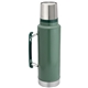 aerial view a green stanley 1.5 qt classic vacuum insulated bottle, image 1 of 5