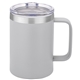 aerial view a gray 14 oz urban peak(r) summit vacuum camp mug, image 1 of 4