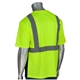 aerial view a yellow class 2 short sleeve 50+ upf t - shirt, image 1 of 4