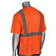 aerial view a orange class 2 short sleeve 50+ upf t - shirt, image 1 of 4
