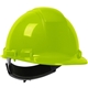 a yellow whistler(tm) ratchet hi - vis hard hat