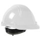 aerial view a white mont - blanc(tm) type ii cap style hard hat, image 1 of 6