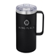 aerial view a black 24oz urban peak(r) alpine vacuum mug, image 1 of 2