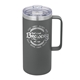 aerial view a dark gray 24oz urban peak(r) alpine vacuum mug, image 1 of 2