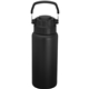 aerial view a black urban peak(r) 34oz dual top water bottle, image 1 of 3