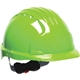 aerial view a lime yellow evolution(tm) deluxe 6151 hi - viz hard hat, image 1 of 4