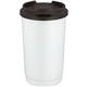 aerial view a white earthtrendz(tm) 14 oz recycled stainless steel tumbler, image 1 of 4