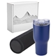 a blue urban peak(r) 30 oz trail tumbler / 360 degree bluetooth(r) speaker gift set