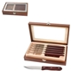 a group of manchurian ash 6- piece steak knife set