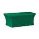 a green pms 3425c 8- ft. stretch table cover front print only (with stock fabric color)