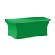 a green pms 355c 8- ft. stretch table cover front print only (with stock fabric color)