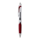 a red white crest grip pen