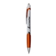 a orange white crest grip pen