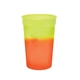 aerial view a yellow to orange mood(tm) 12 oz stadium cup, full color digital, image 1 of 2