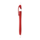 aerial view a red stratus solids ballpoint pen, image 1 of 2