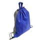 aerial view a blue/gray glide right drawstring backpack - 13 x 16, image 1 of 2