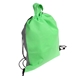 aerial view a lime green/gray glide right drawstring backpack - 13 x 16, image 1 of 2