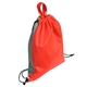 aerial view a red/gray glide right drawstring backpack - 13 x 16, image 1 of 3