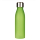 aerial view a translucent lime 24 oz tritan bottle with stainless steel cap, image 1 of 2