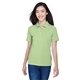 aerial view a lime harriton ladies easy blend(tm) polo - all, image 1 of 6