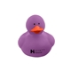 a purple colorful duck