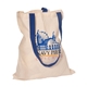 aerial view a blue econo cotton tote bag, image 1 of 3