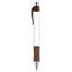aerial view a brown 7589 trim & white barrel vision grip wide body chrome pen, image 1 of 2