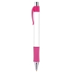 aerial view a pink 240 trim & white barrel vision grip wide body chrome pen, image 1 of 2