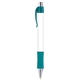 aerial view a teal 2238 trim & white barrel vision grip wide body chrome pen, image 1 of 2