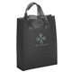 aerial view a black lily frosted plastic flexo ink tote bag - 8 x 10, image 1 of 2