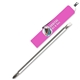 aerial view a pink jumbo pocket screwdriver - reversible 3/16 standard 1 phillips blade valve stem top, image 1 of 2