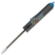 aerial view a gunmetal jumbo pocket screwdriver - 1/8 flat tip blade / magnet top, image 1 of 2