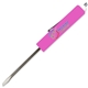 aerial view a pink jumbo pocket screwdriver - 1/8 flat tip blade / magnet top, image 1 of 2