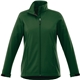 aerial view a forest green (640) womens maxson softshell jacket, image 1 of 4