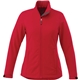 aerial view a team red (358) womens maxson softshell jacket, image 1 of 4