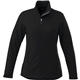 aerial view a black (995) womens maxson softshell jacket, image 1 of 4
