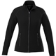 aerial view a black (995) womens rixford full zip microfleece jacket, image 1 of 2